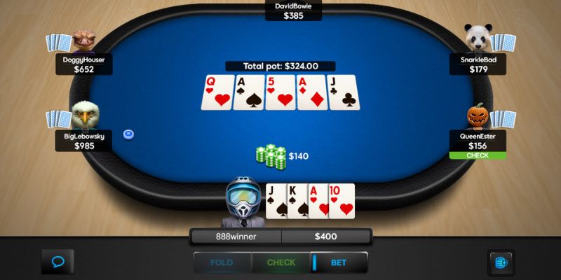 Poker U888 phiên bản Omaha